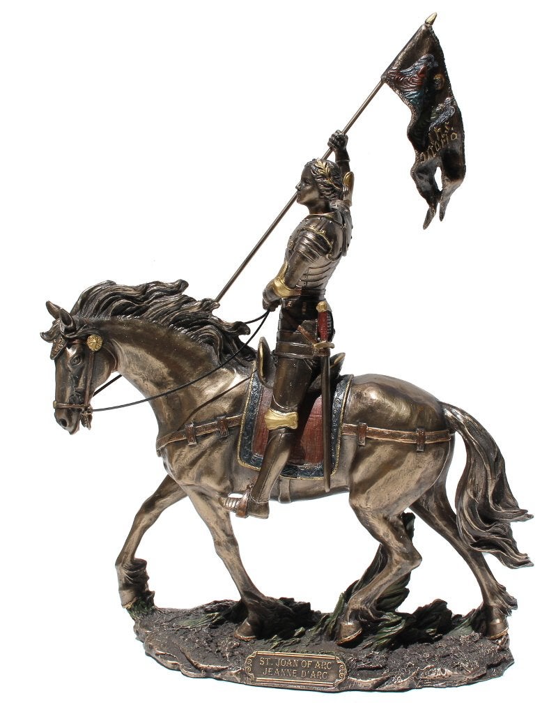 Unicorn Studios WU76003A4 Joan of Arc On Horse Back with Flag - Mbz and Color - Image 1